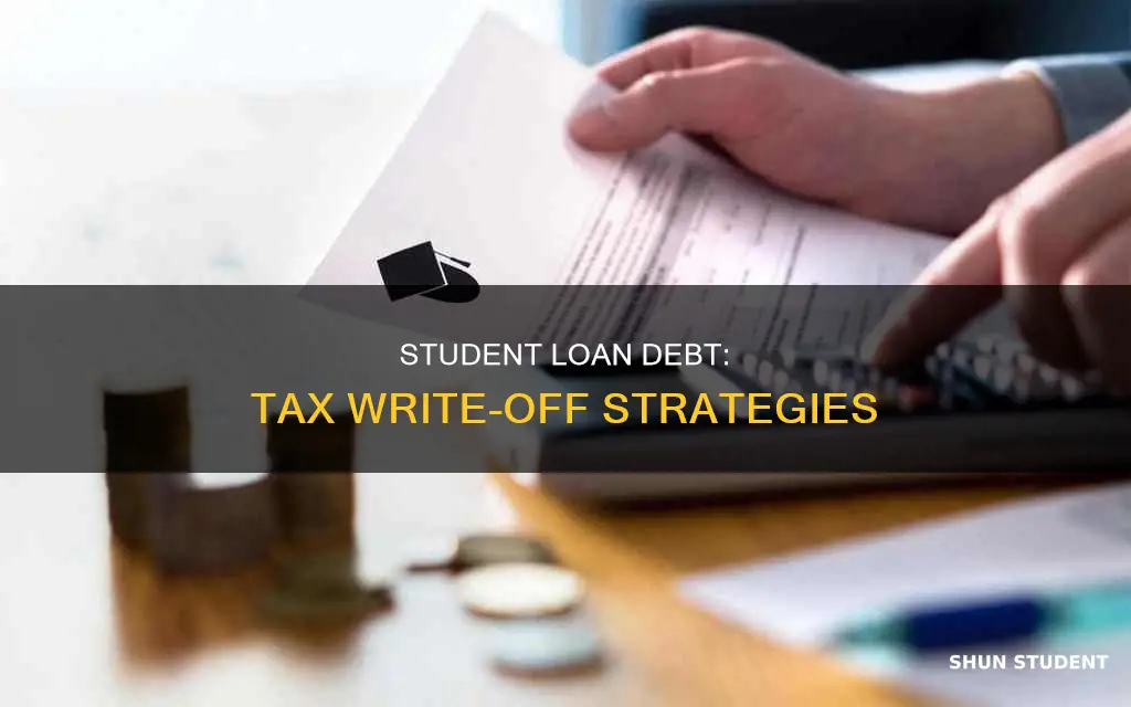 can you write off paying off student debt