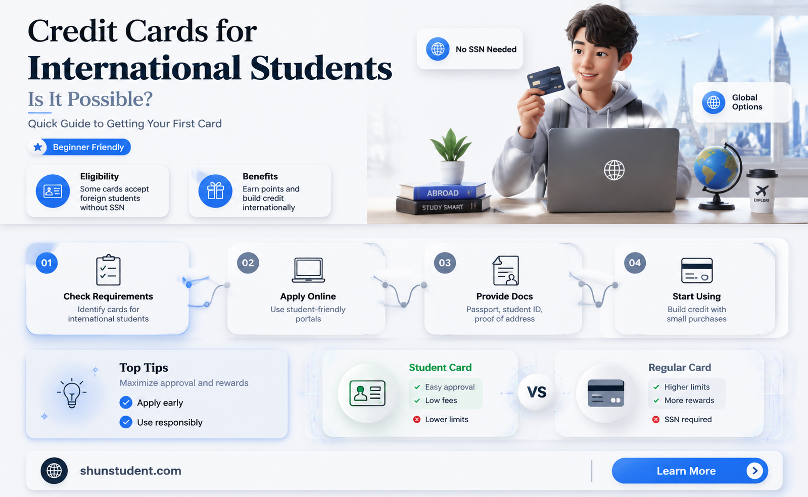 can an international student get a credit card