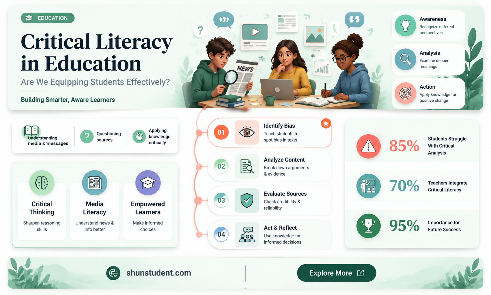 are we teaching students to use critical literacy