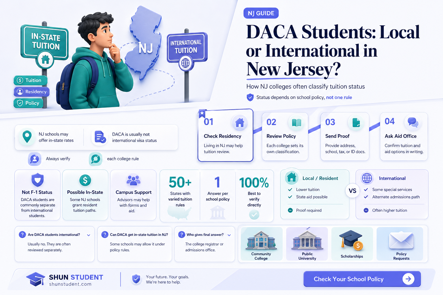 are daca students considered international students in nj