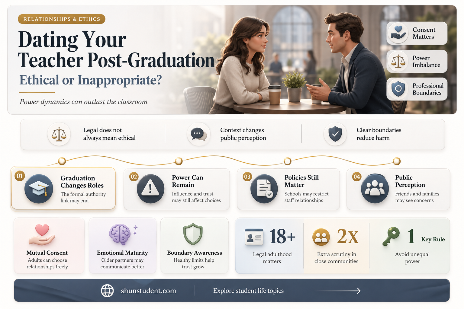can a student date a teacher after they graduate