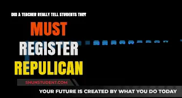 Teacher's Alleged Republican Registration Mandate: Fact or Fiction?