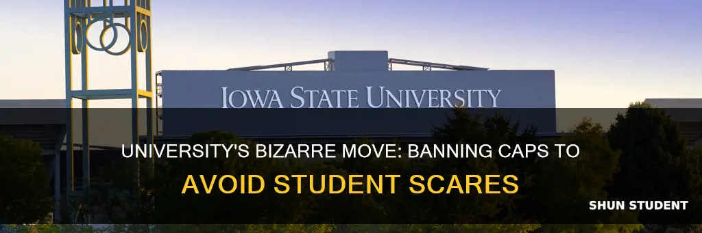 did a university ban capital letters to avoid scaring students