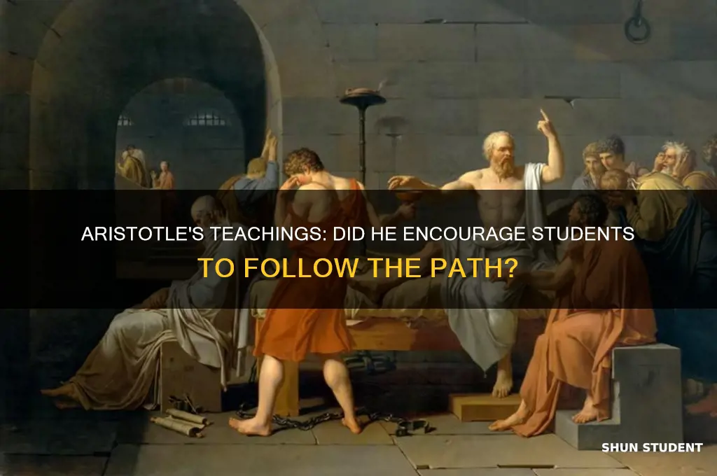did aristotle teach his students to follow the