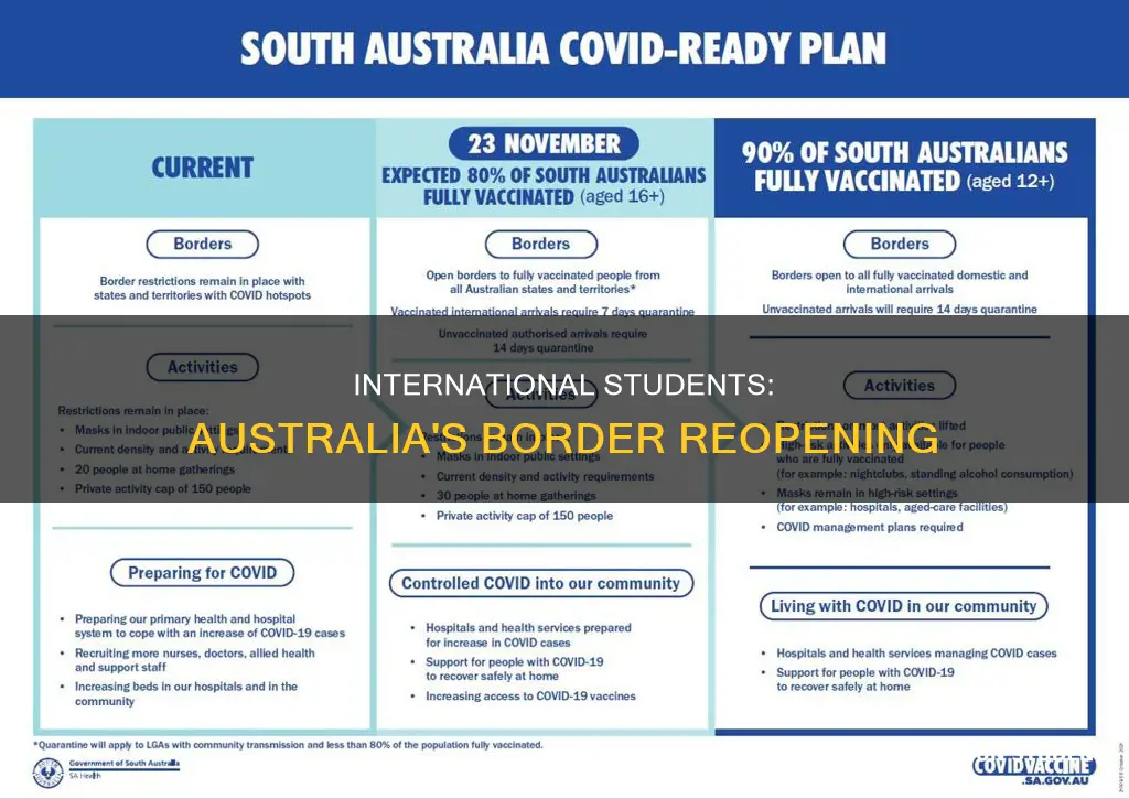 did australia open borders for international students
