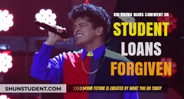 Bruno Mars' Take on Student Loan Forgiveness: What He Said