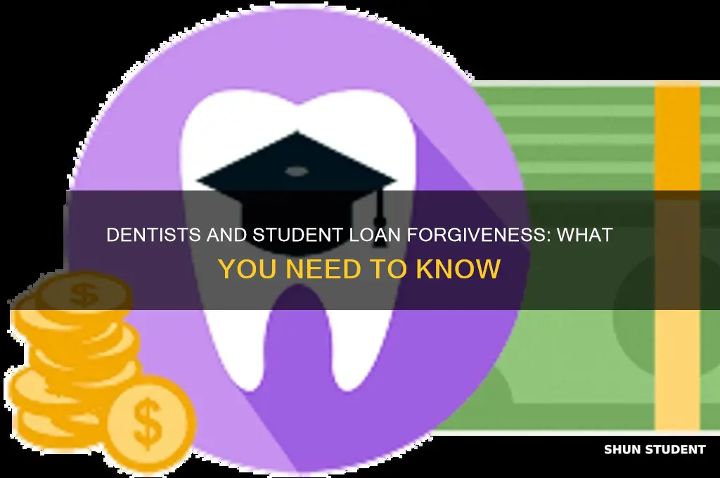 did dentists have their student loans forgiven