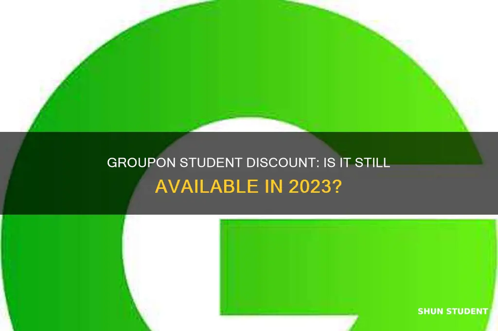 did groupon stop student discount
