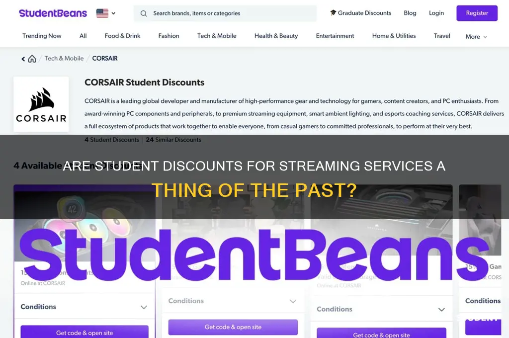 did student discounts for streaming services end