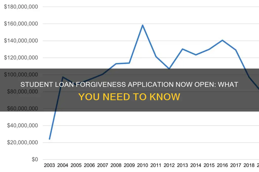 did the student loan forgiveness application open