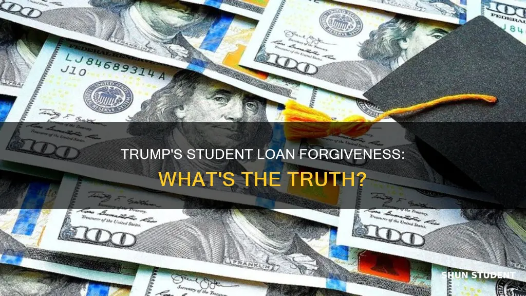 did trump pay off student loans