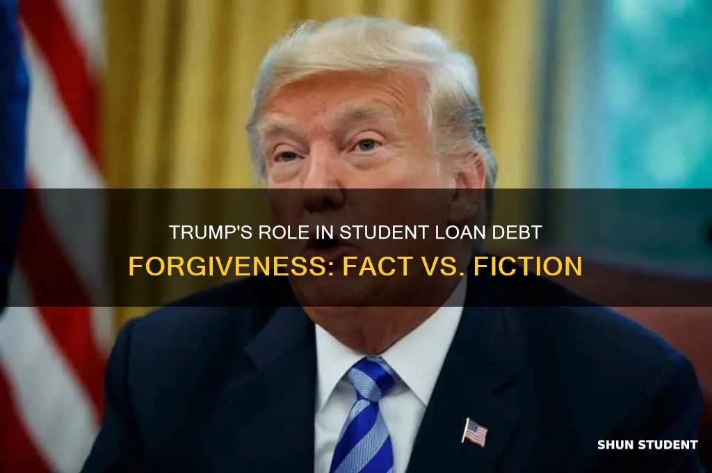 did trump sign student loan debt forgivness