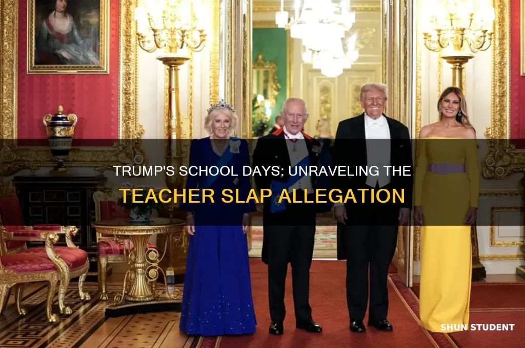 did trump slap a teacher as a student