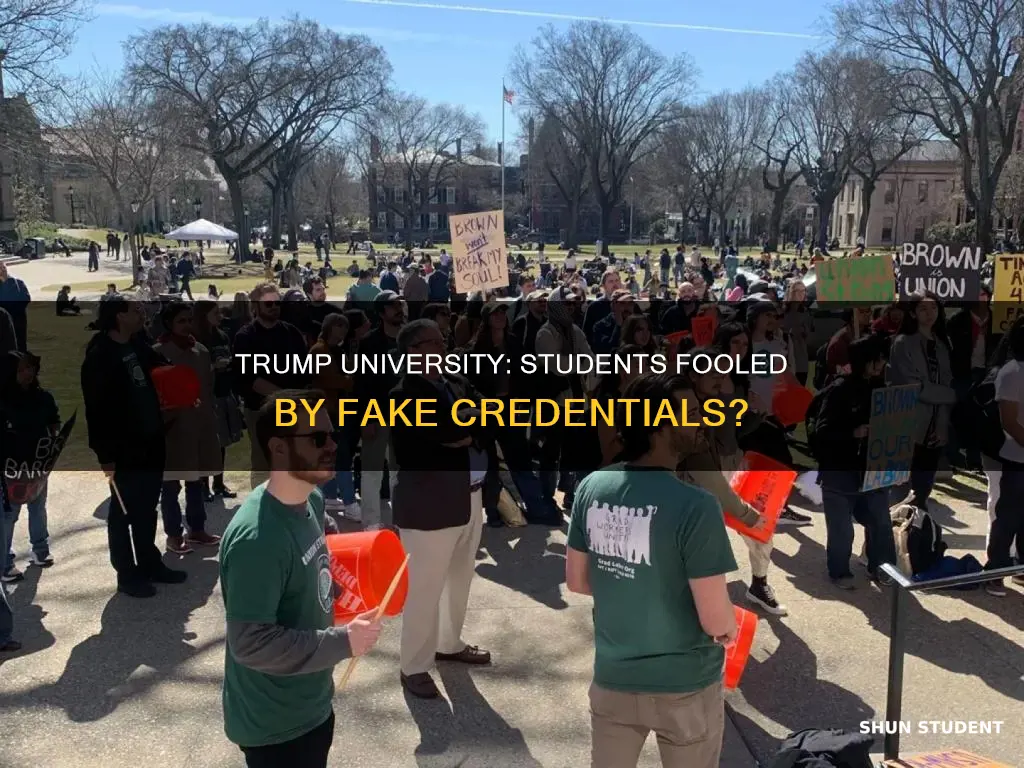 did trump university students know it wasnt legitimate