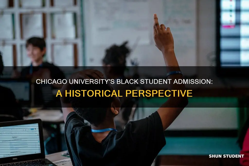 did university of chicago allow black students