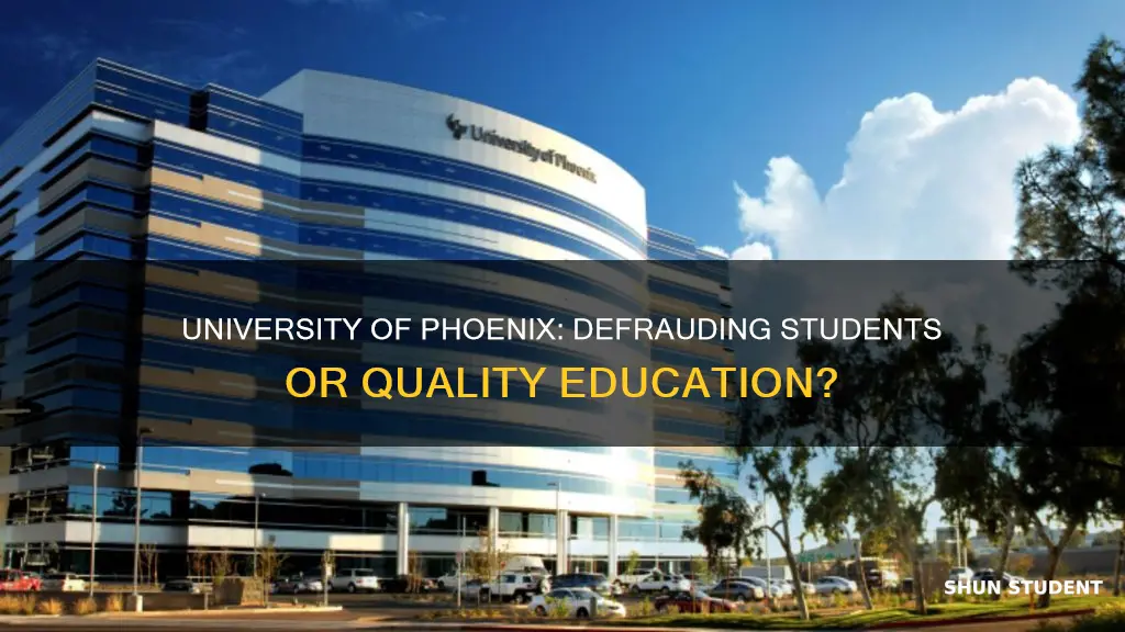 did university of phoenix defraud students