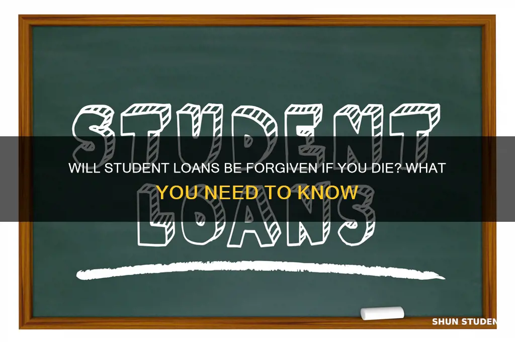 did you die will student laons be forgiven