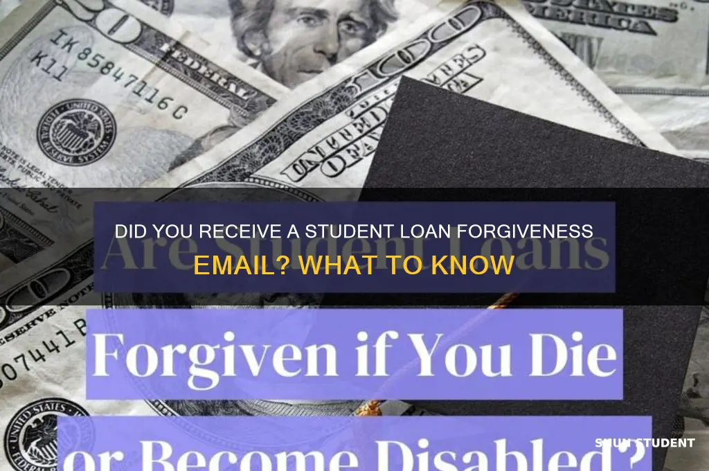 did you get a student loan forgiveness email