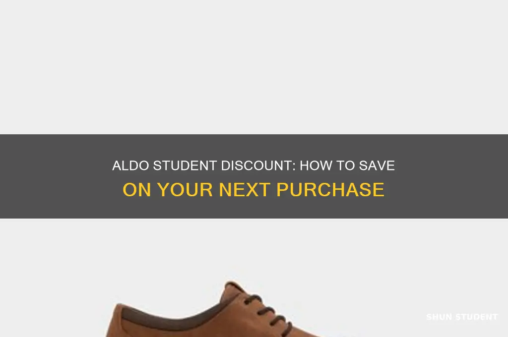 do aldo have student discount
