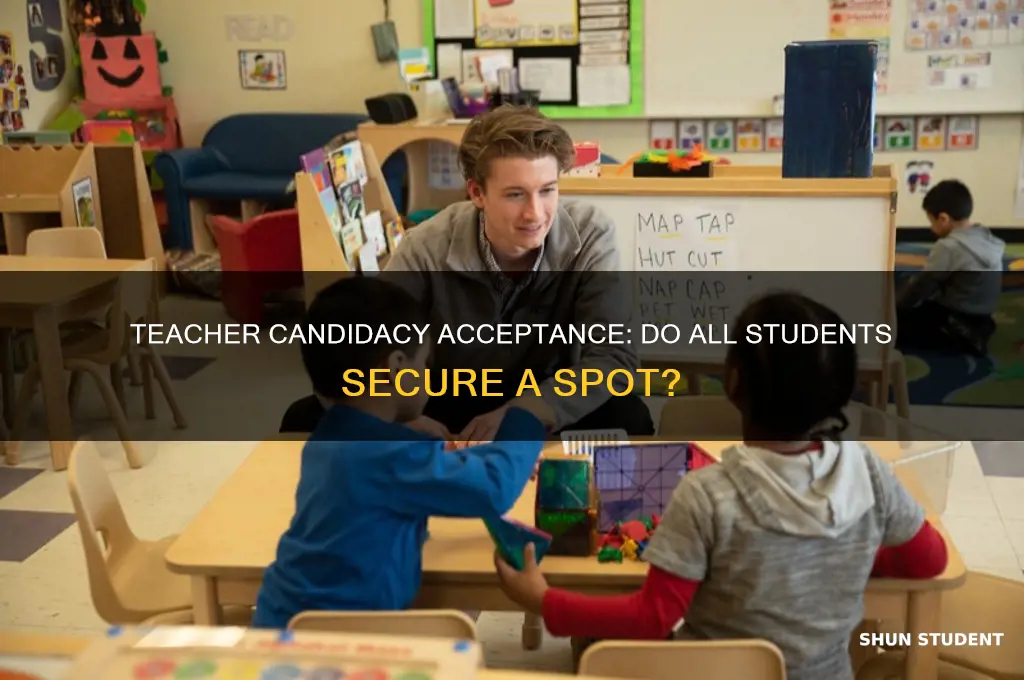do all students get accepted in teacher candidacy