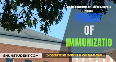 Immunization Proof: A Must for University of Toledo Students