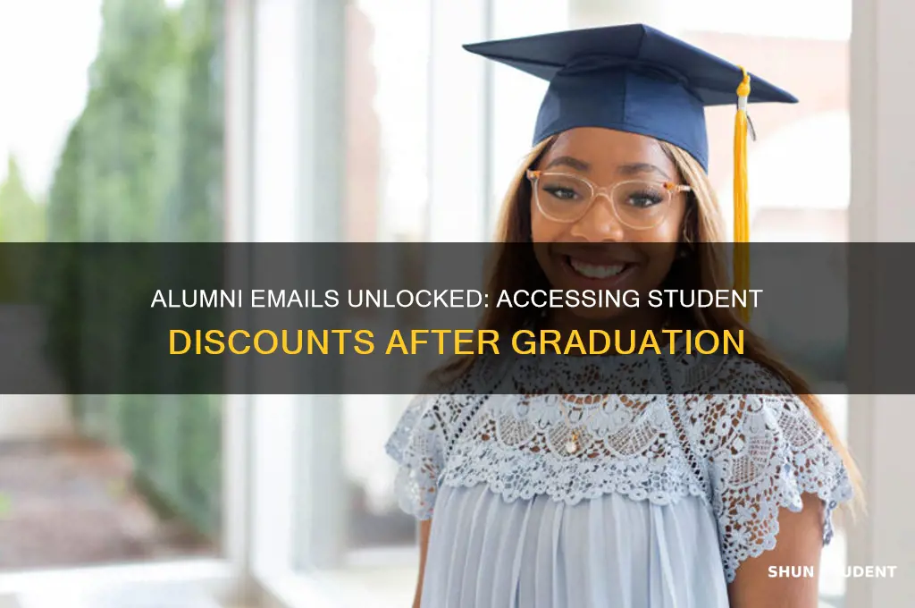 do alumnus emails work student discounts