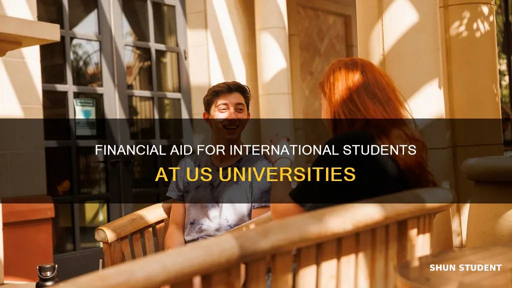 do american universities give financial aid to international students