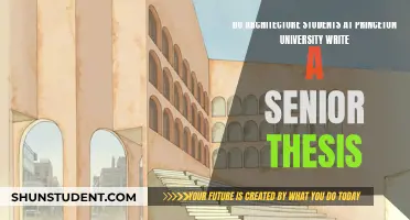 Princeton Architecture Students: Senior Thesis Requirements