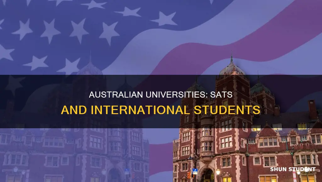 do australian universities require sat for international students