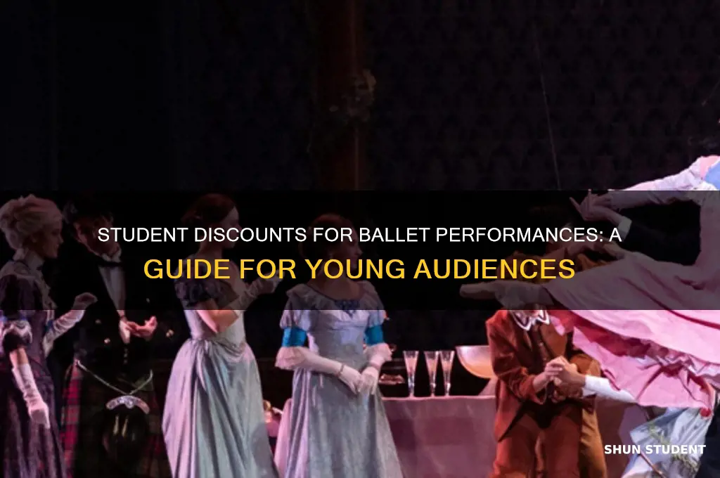 do ballets have student discounts