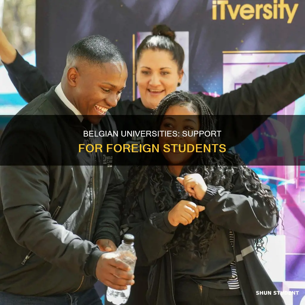 do belgian universities support foreign students with assistance