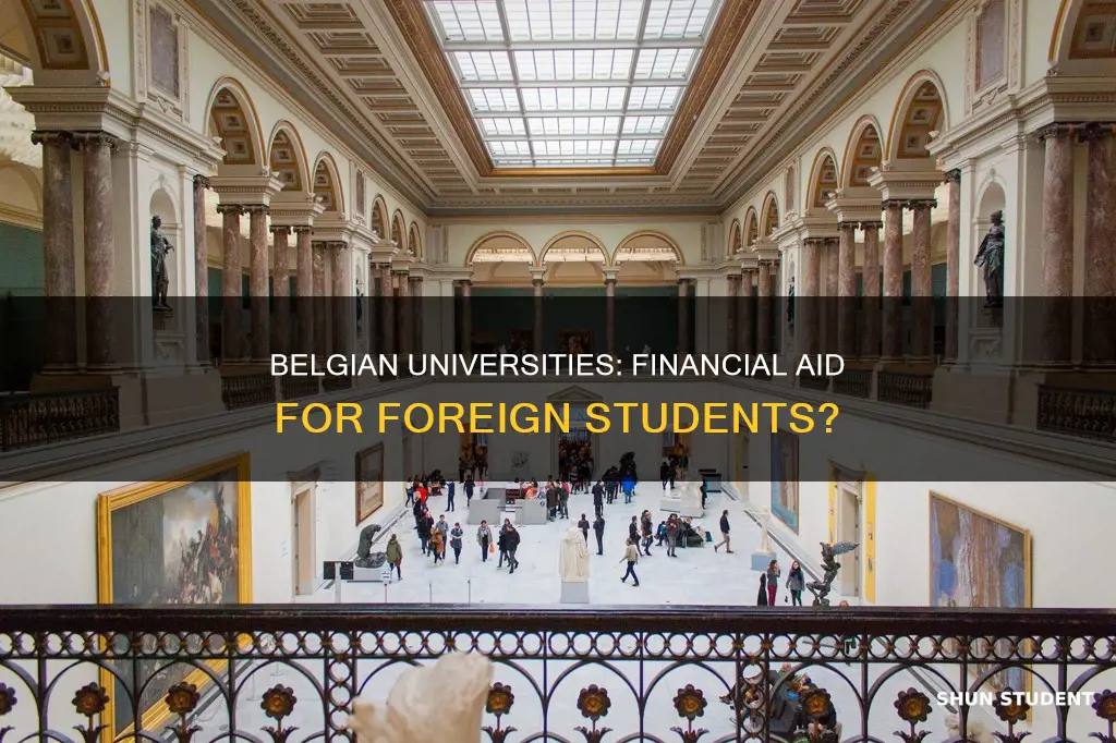 do belgian universities support foreign students with paying the tuition