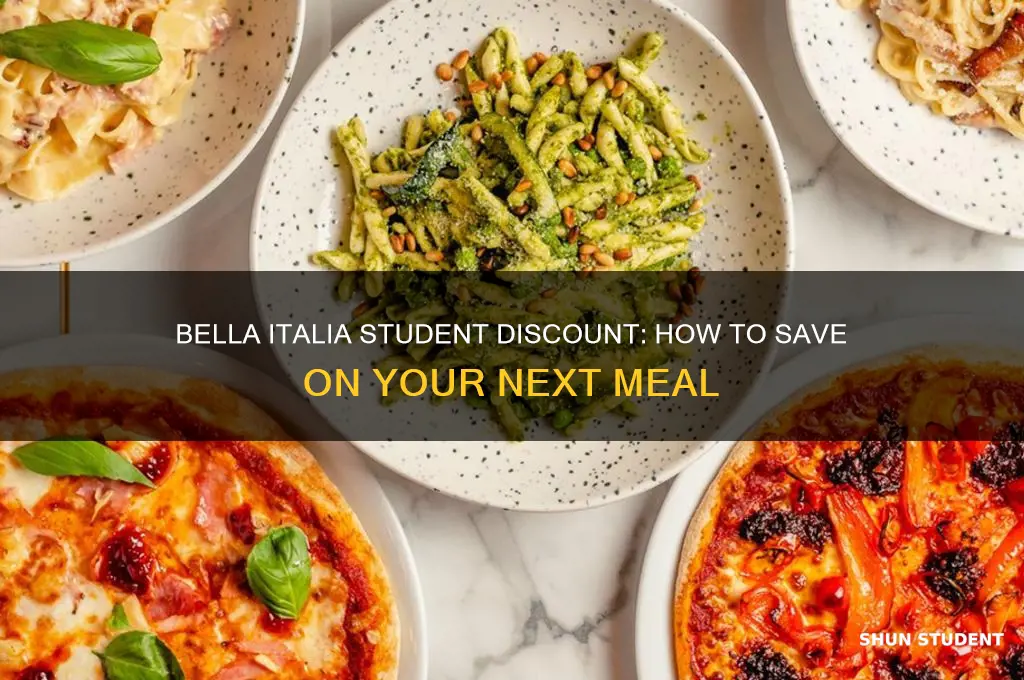 do bella italia do student discount
