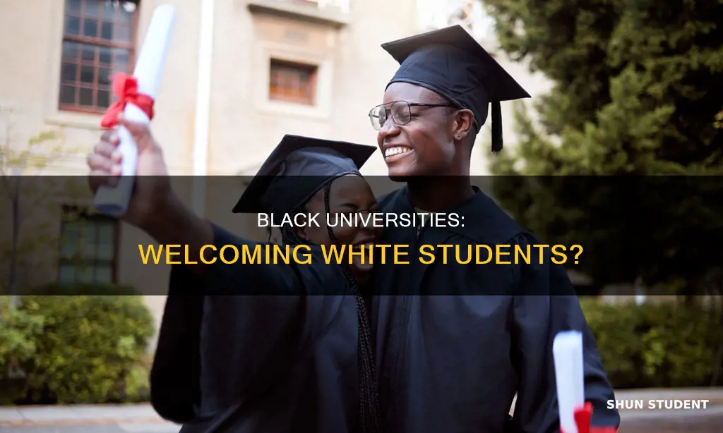 do black universities accept white students