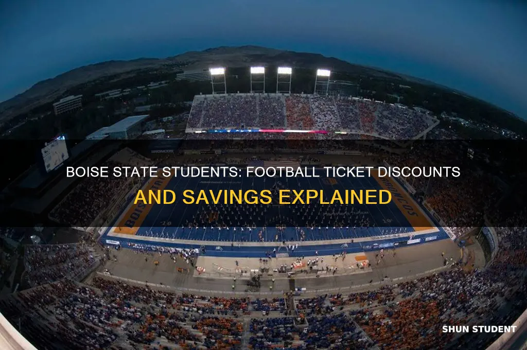 do boise state students get a discount on football tickets
