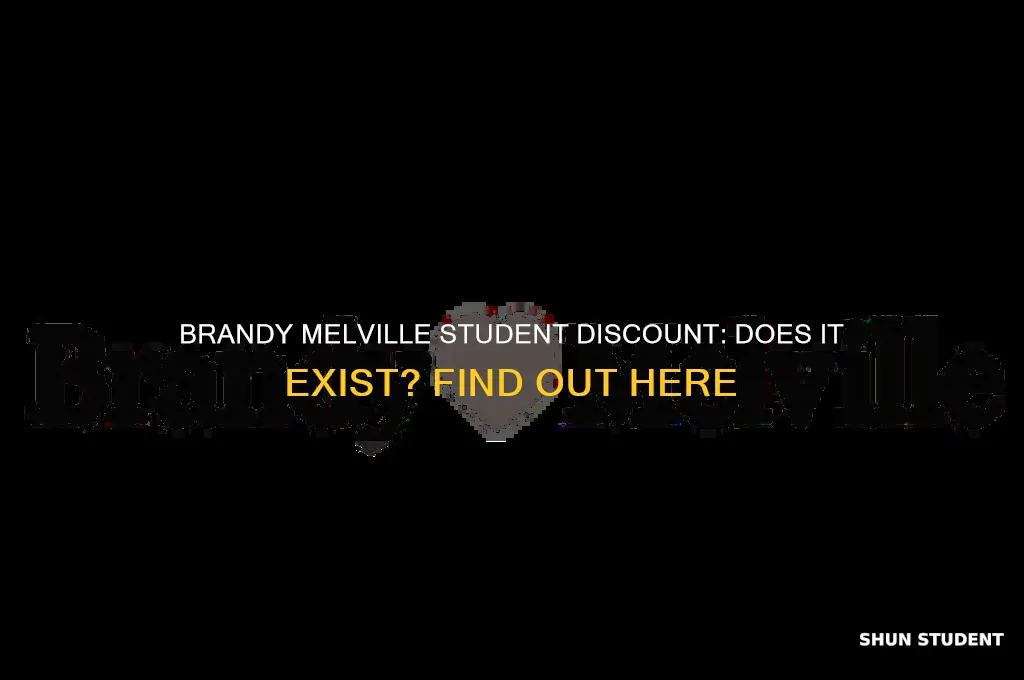 do brandy melville do student discount