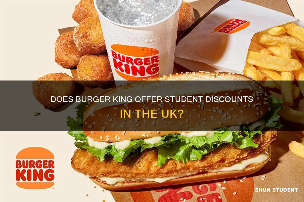 do burger king do student discount uk