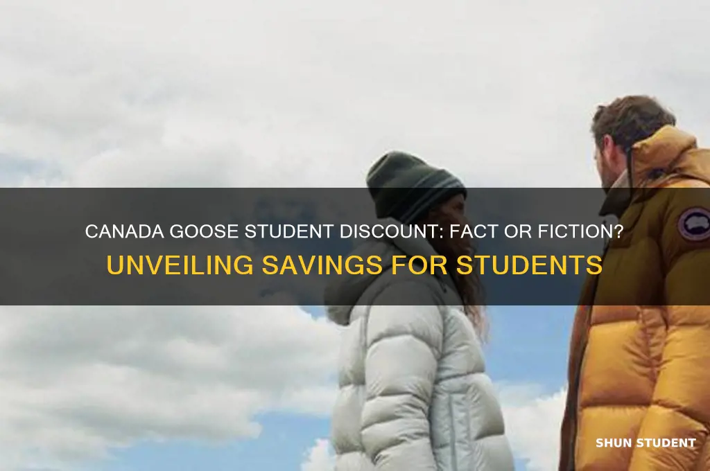 do canada goose do student discount