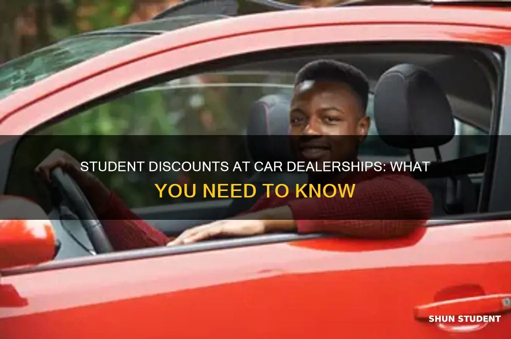 do car dealerships do student discounts