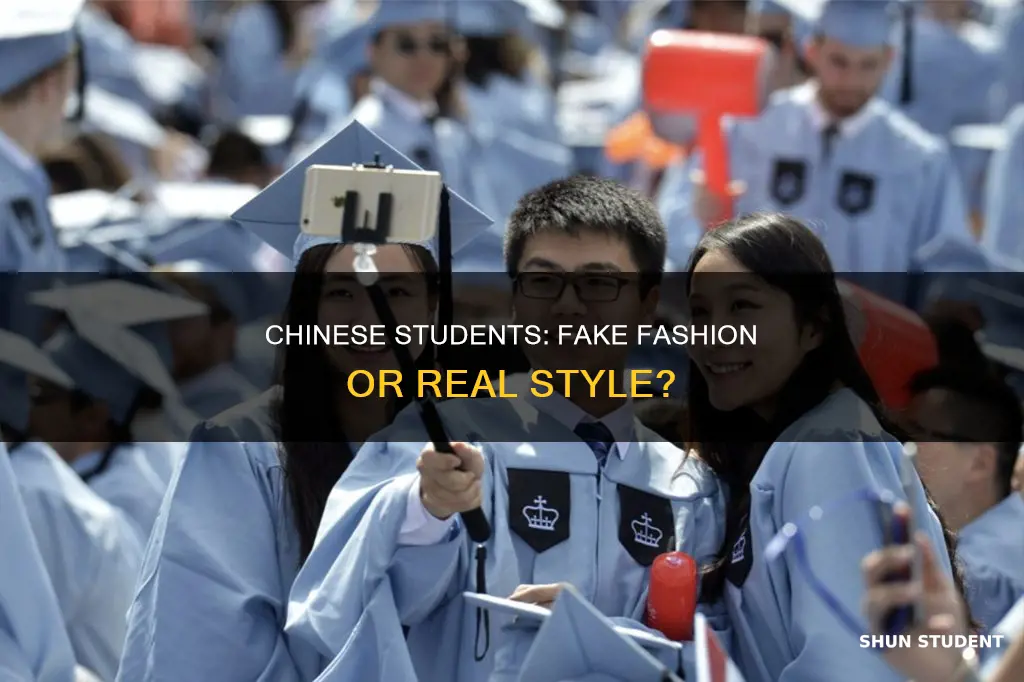 do chinese international students wear fake
