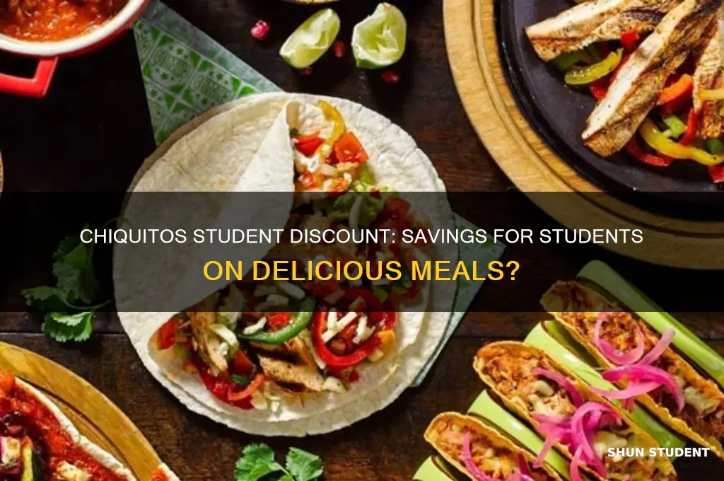 do chiquitos have student discount