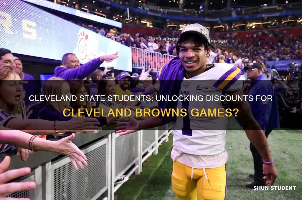 do cleveland state students get discounts for cleveland browns game