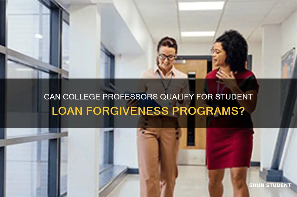 do college professors get student loan forgiveness