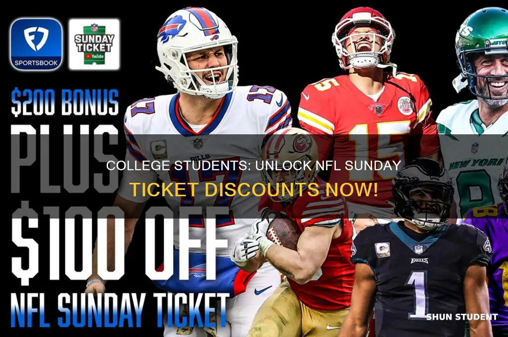 do college students get a discount on nfl sunday ticket