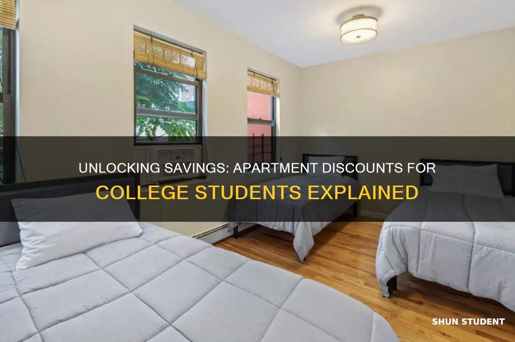 do college students get discounts on apartments