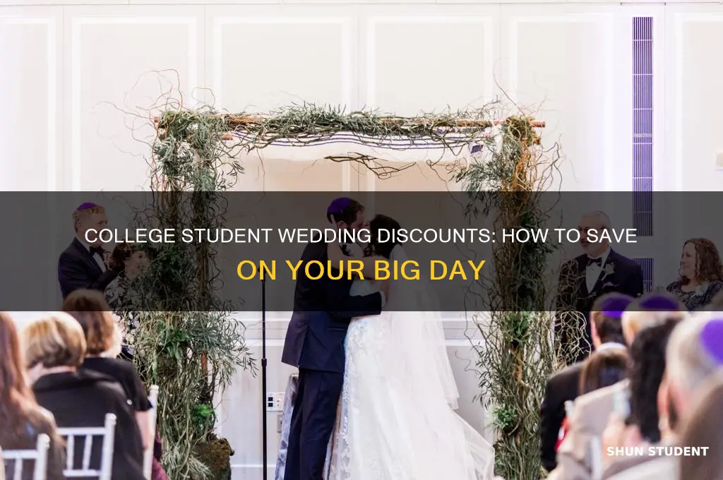 do college students get discounts on weddings