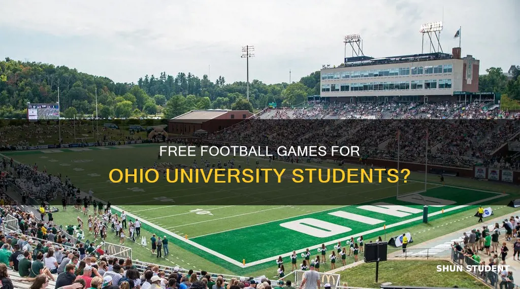 do college students get into football games free ohio university