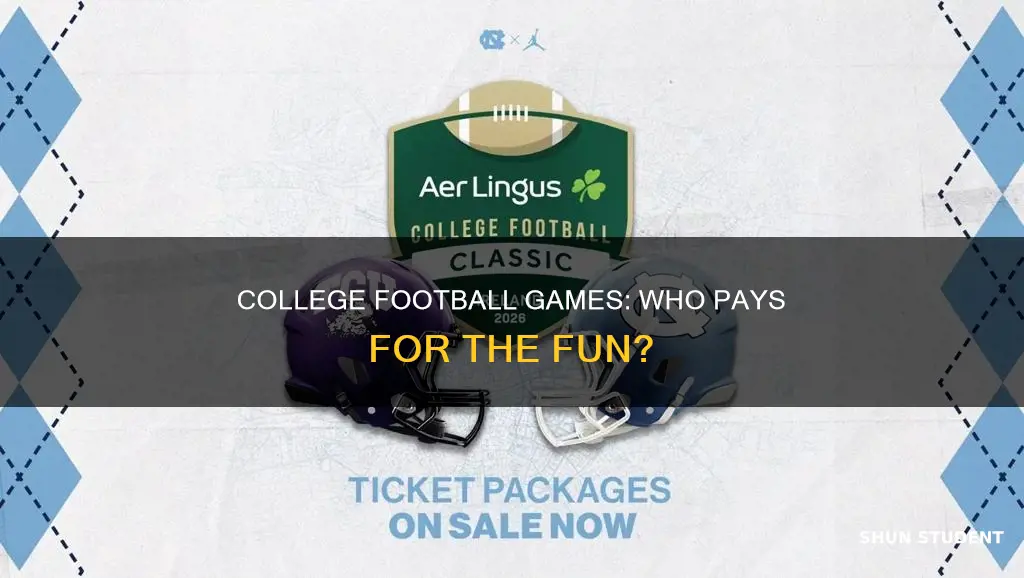 do college students pay for football games