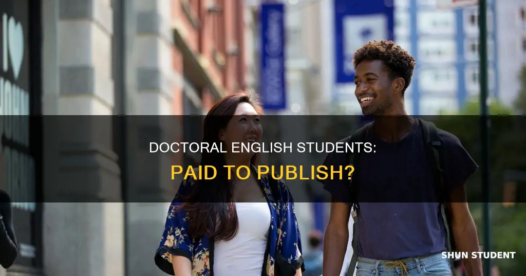 do colleges pay for doctarate english students to publish works