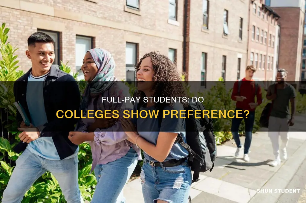 do colleges prefer full pay students